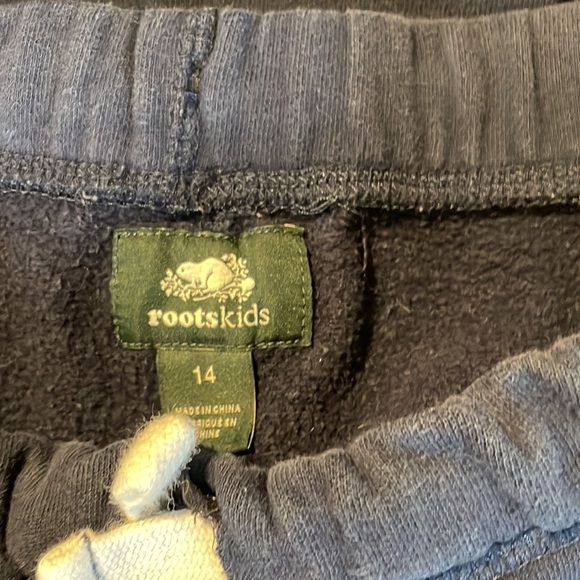 Kids Navy Roots Pants - Picture 2 of 2